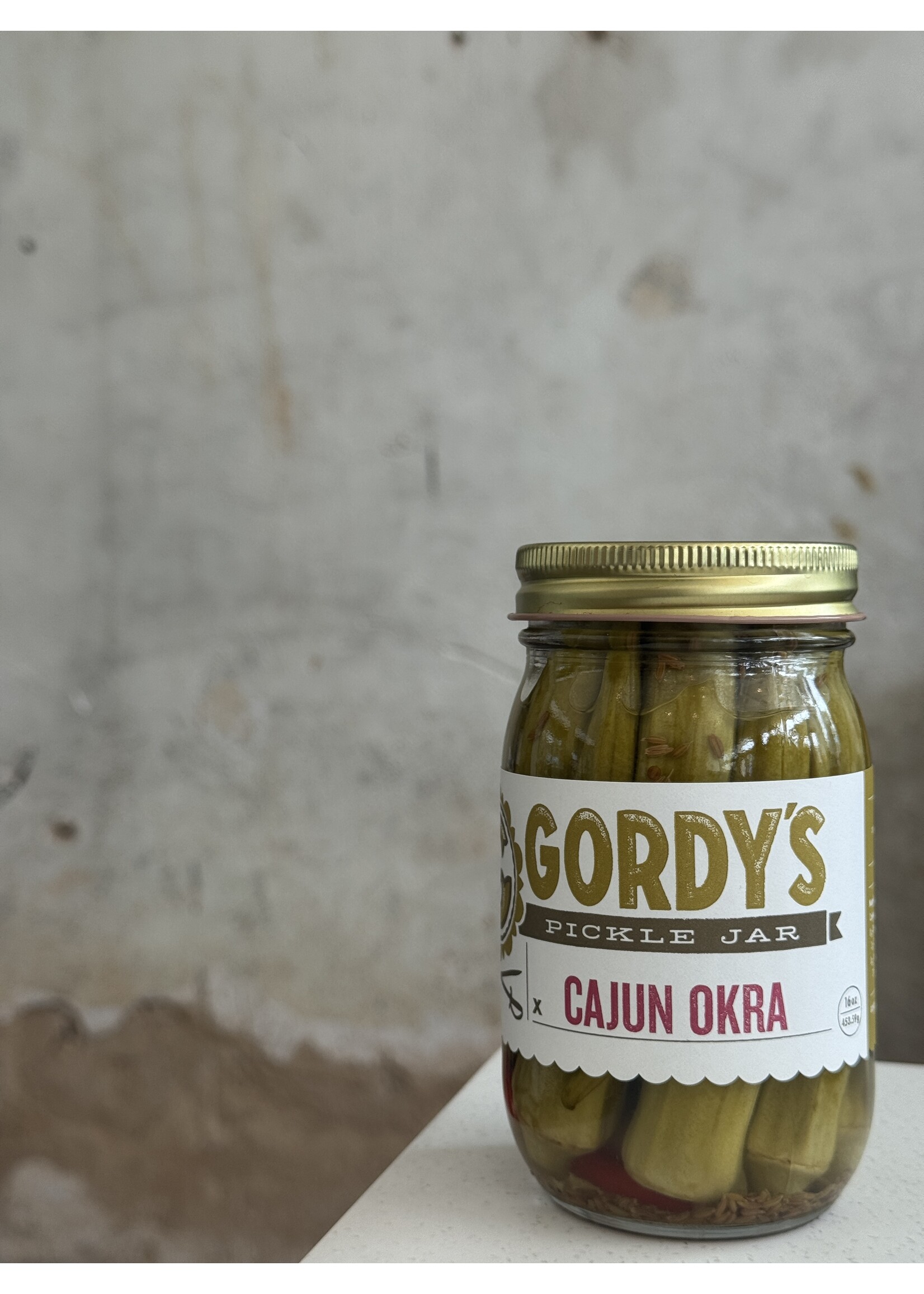 Gordy's Pickle Jar Cajun Okra