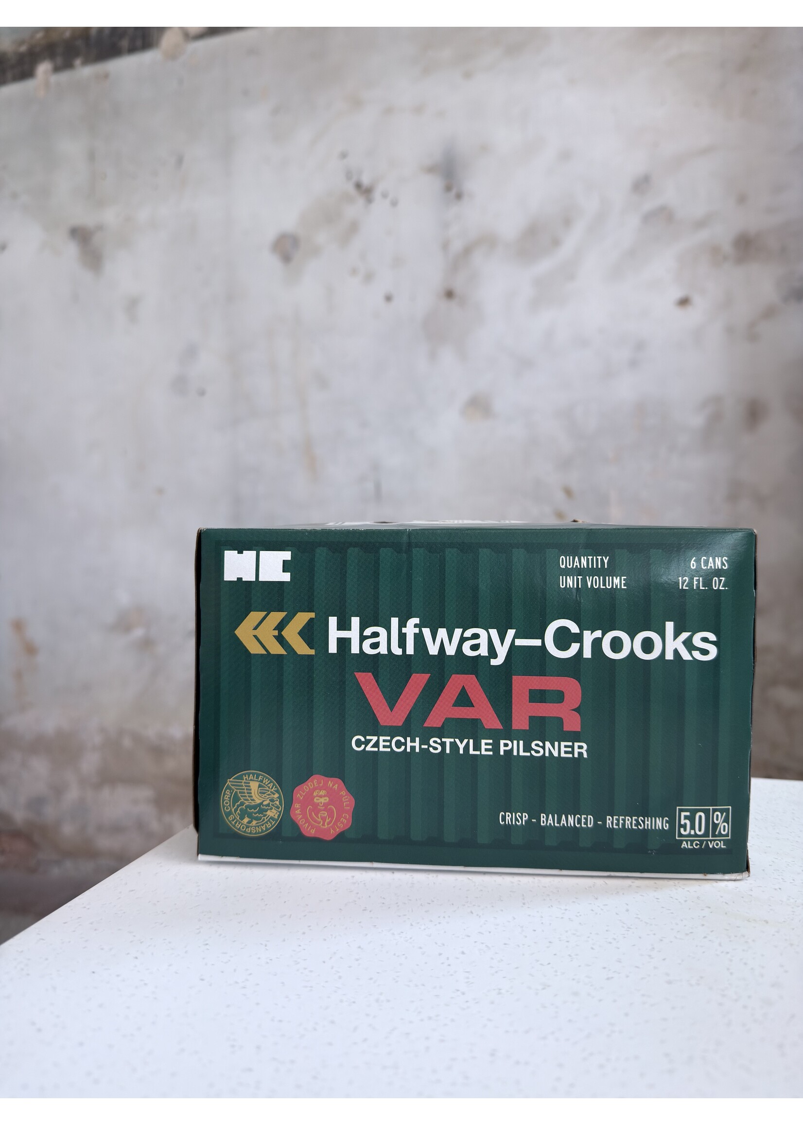 Halfway Crooks 'Var' Czech-style Pilsner 12oz 6 PACK