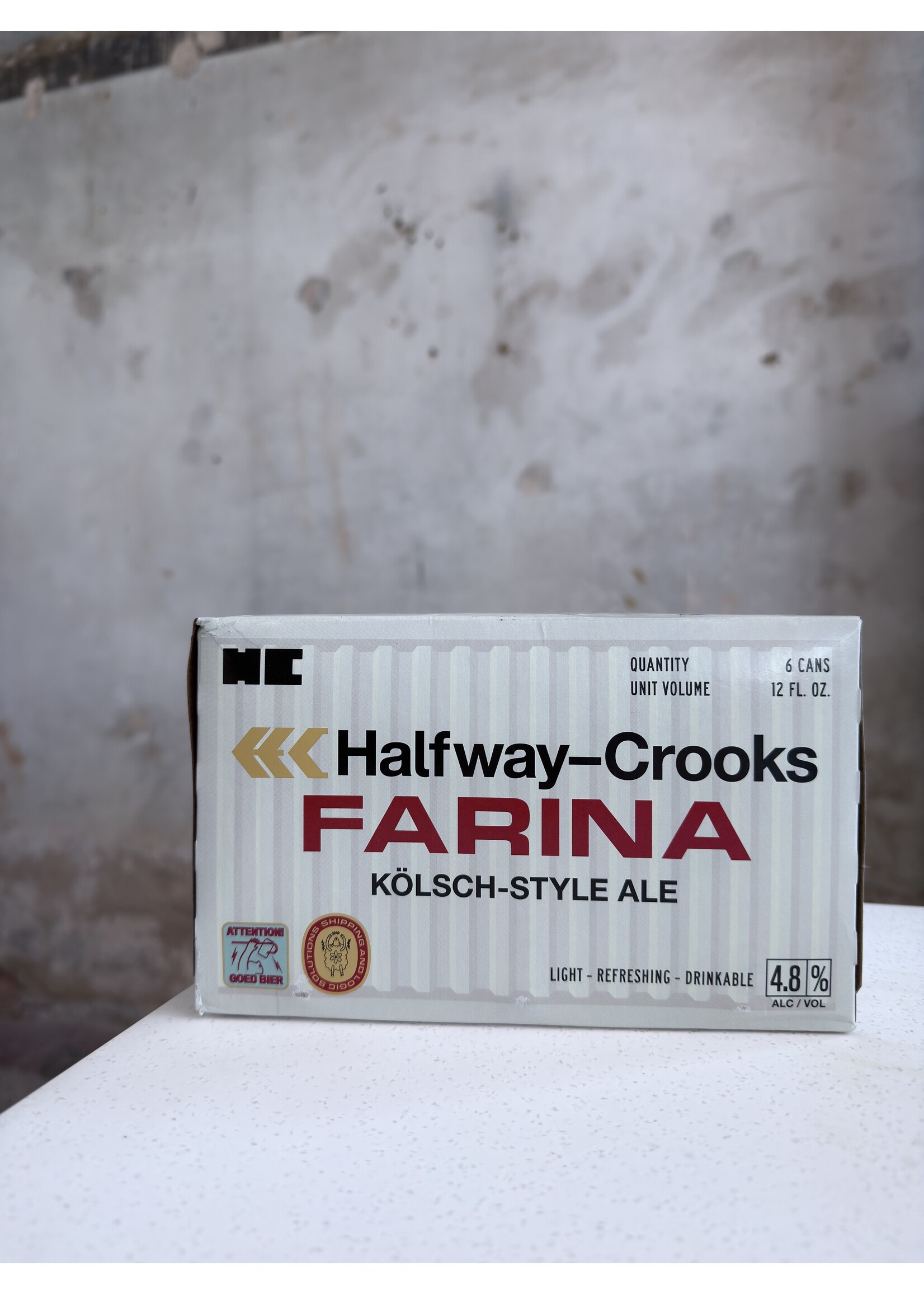 Halfway Crooks 'Farina' Kölsch-style Ale 12oz. 6 PACK
