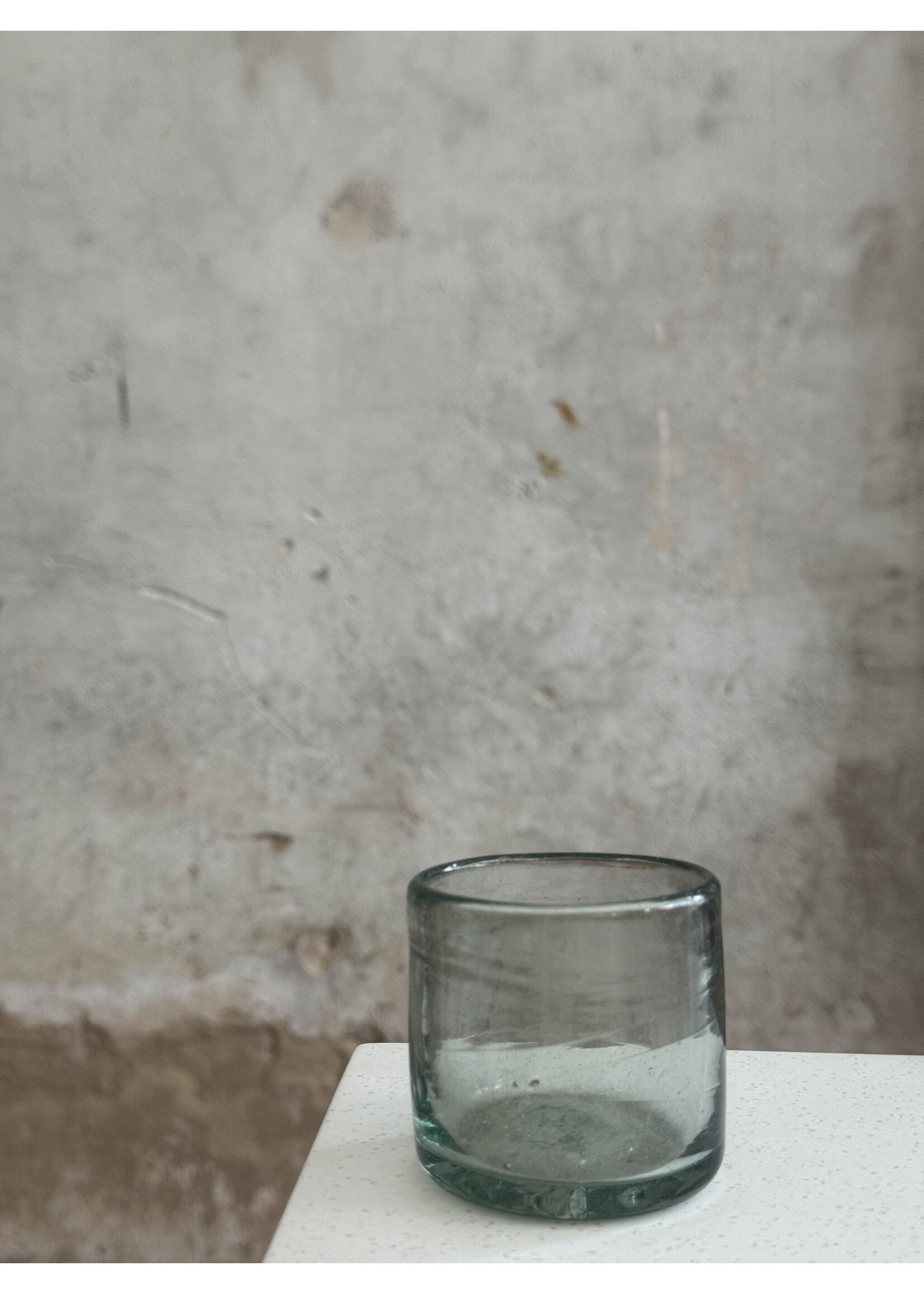 Clear Hand Blown Mezcal Shot Glass