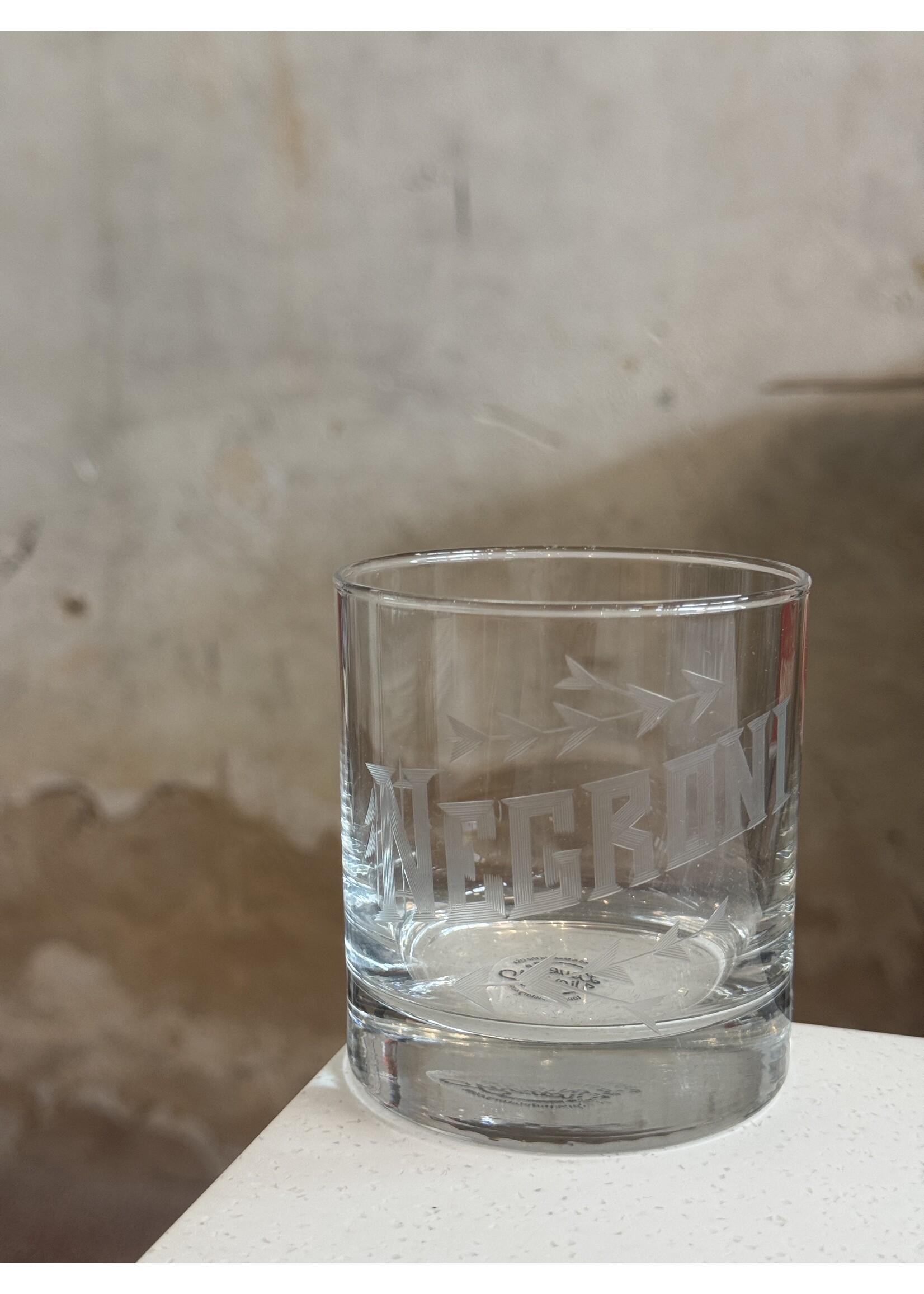 Love & Victory Hand Engraved Negroni Glass