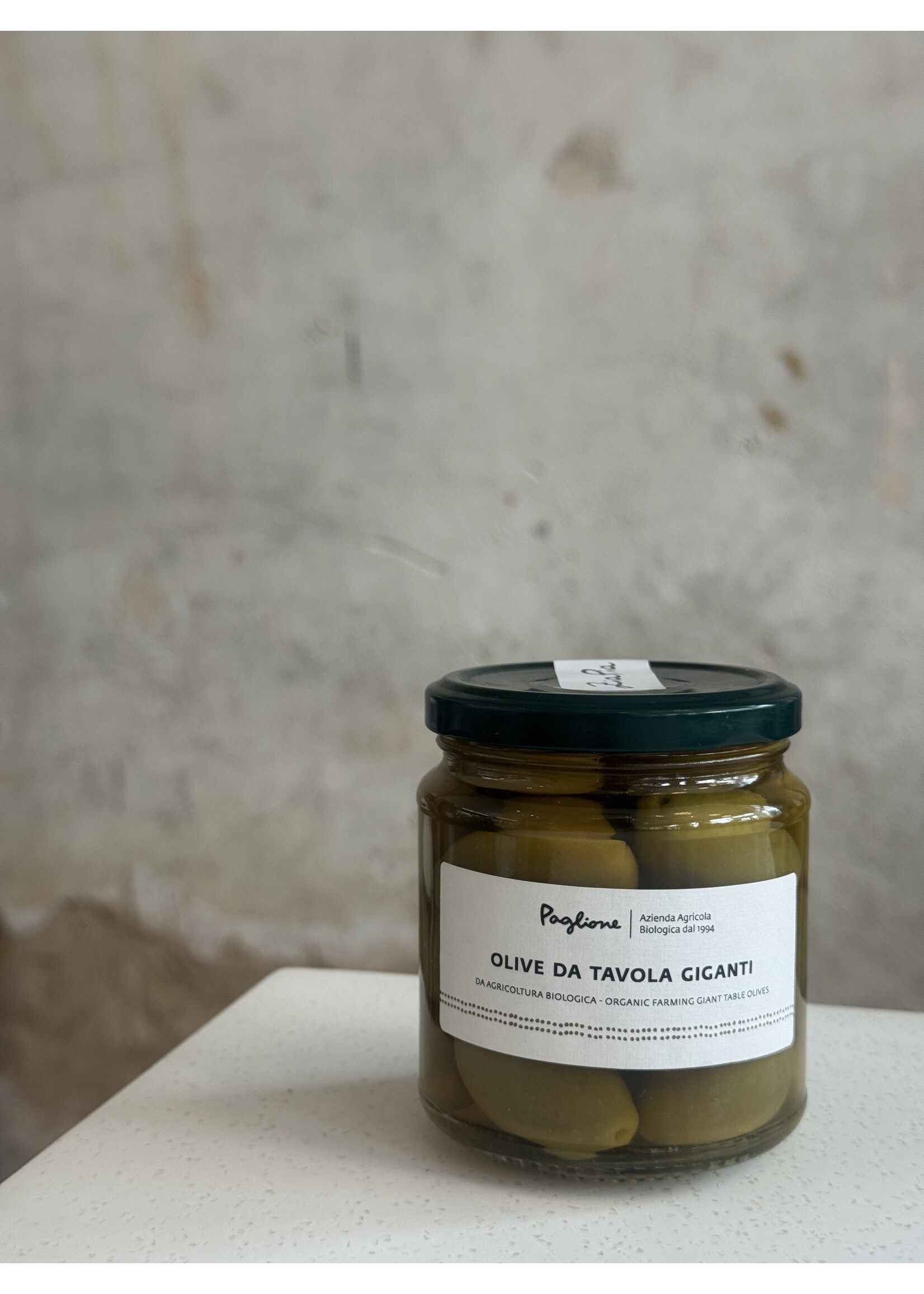 Paglione Jumbo Organic Table Olives