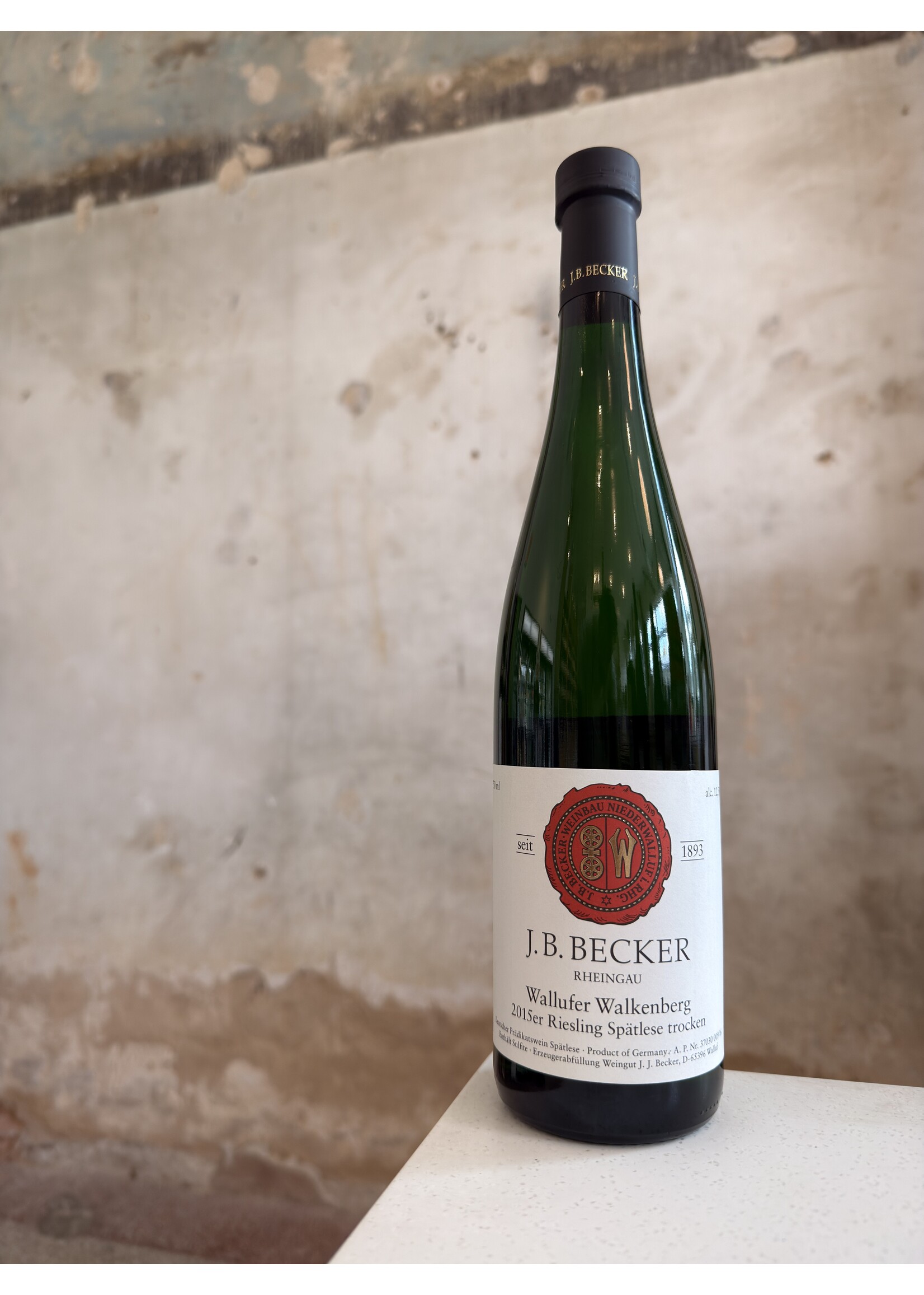 2015 J.B. Becker Walkenberg Riesling Spätlese Trocken