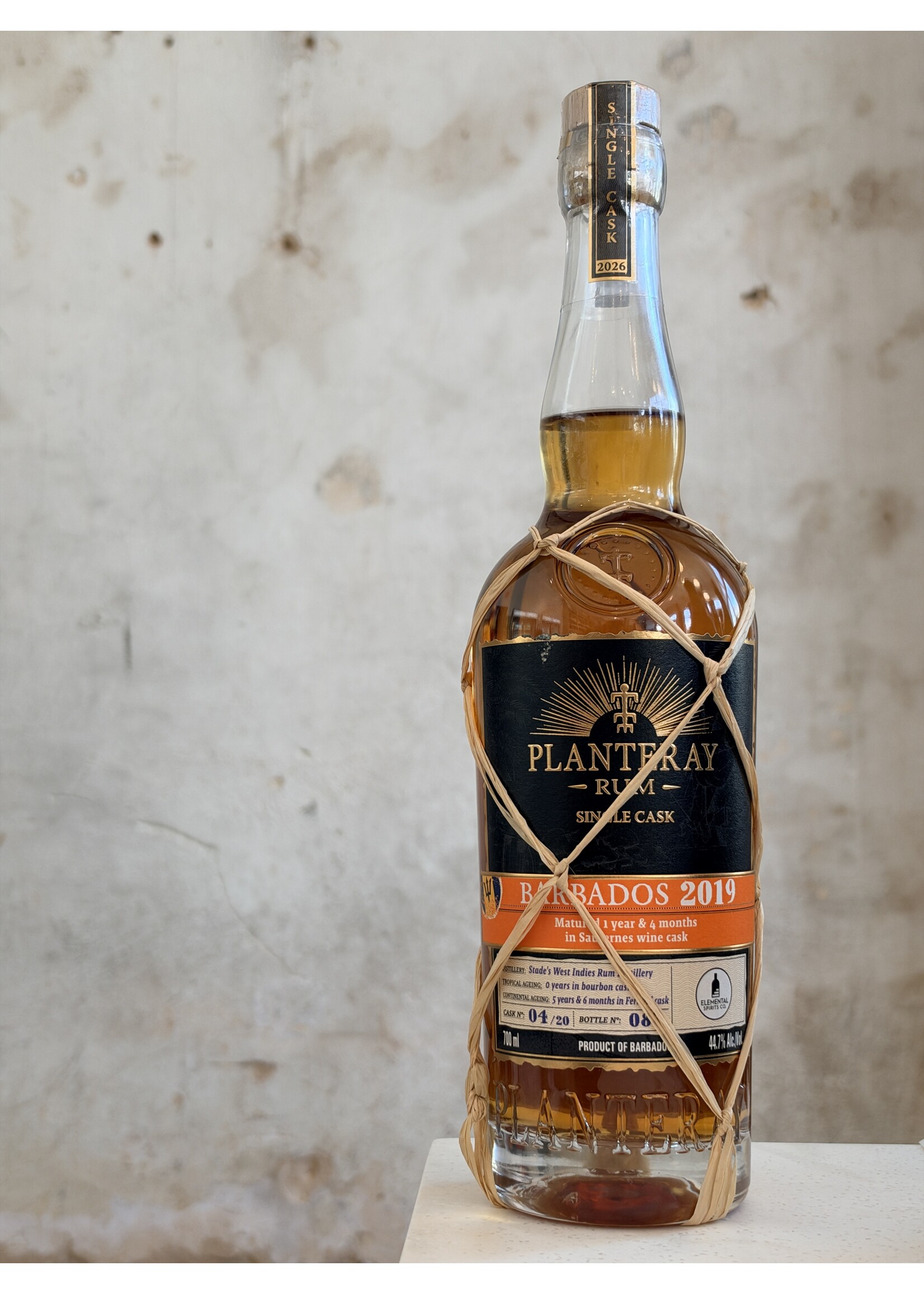 Planteray Sauternes Cask **Elemental Spirits Co. Exclusive**