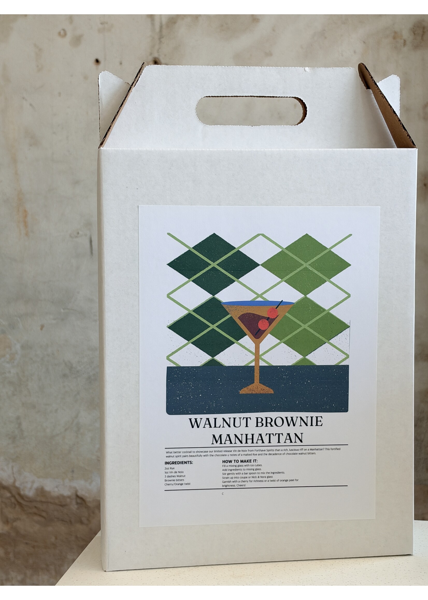 Walnut Brownie Manhattan Cocktail Pack