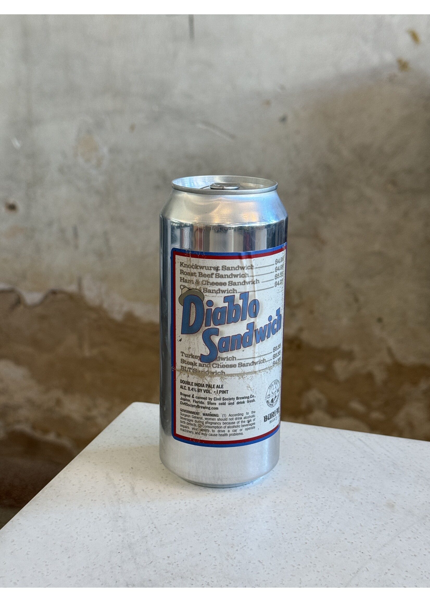Civil Society 'Diablo Sandwich' IPA 16oz.