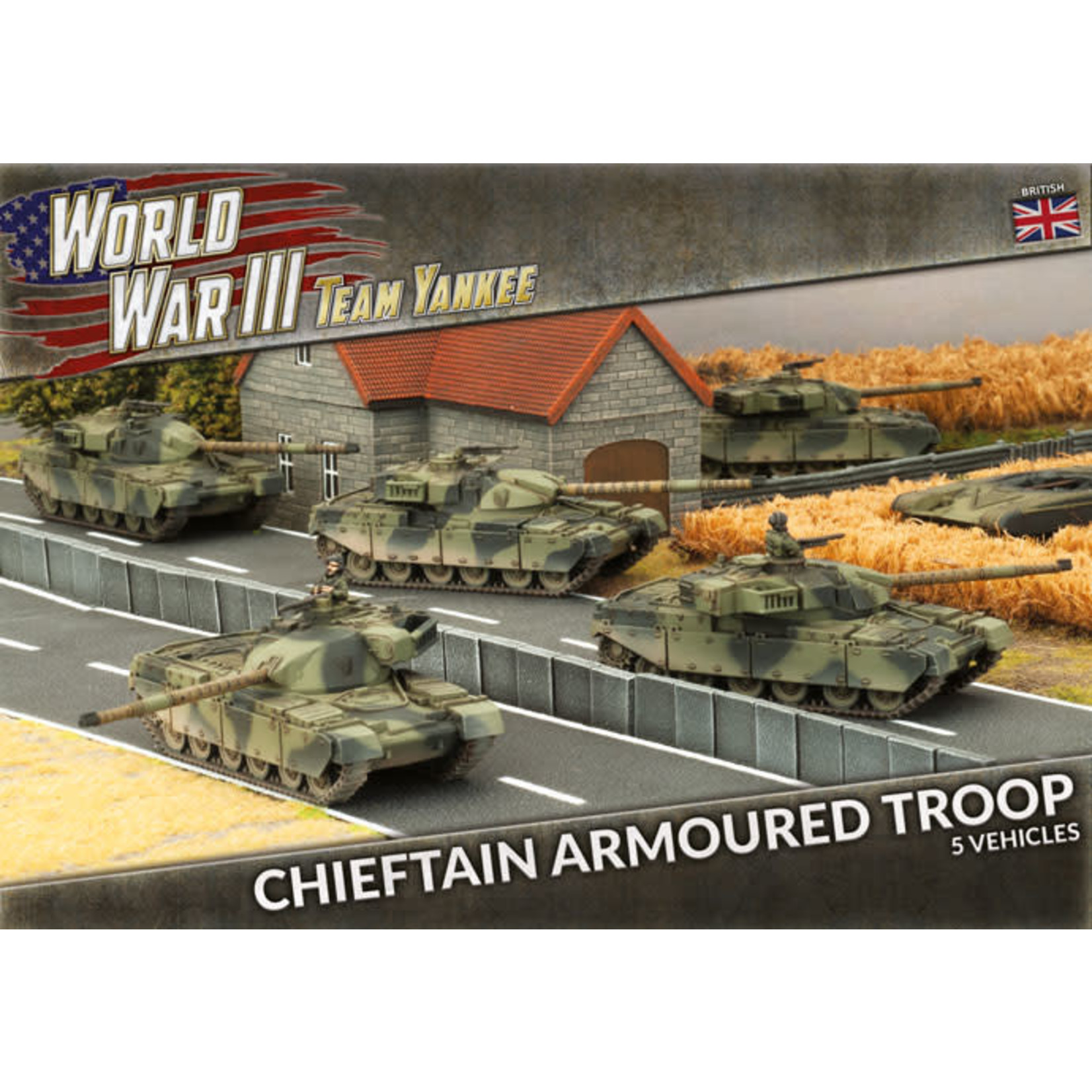 Battlefront Miniatures Chieftain Armoured Troup (British)