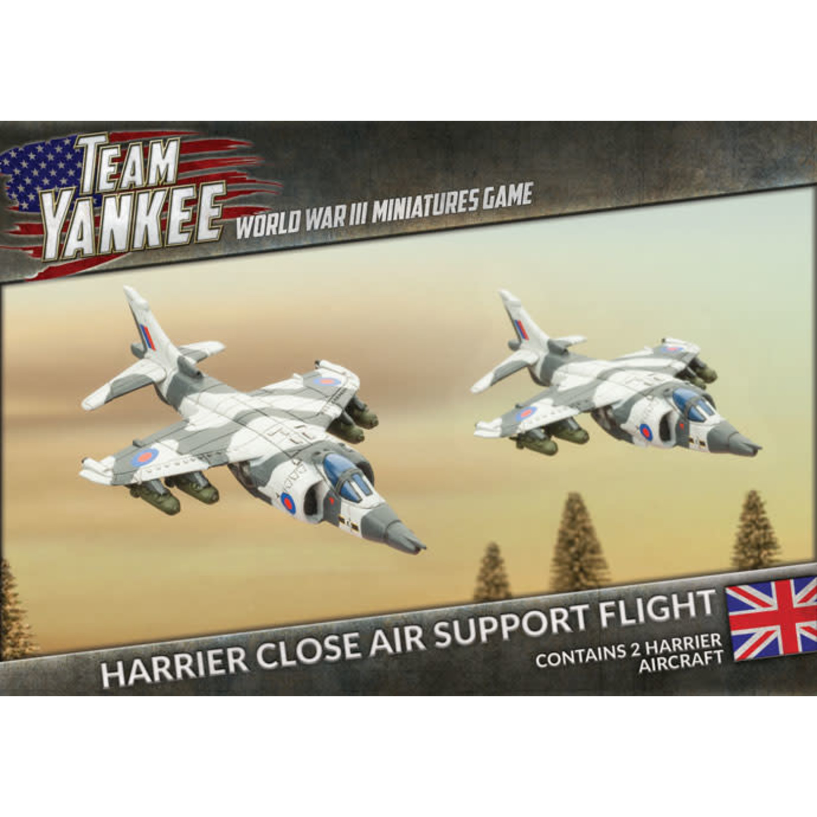 Battlefront Miniatures Harrier Close Air Support Flight (British)