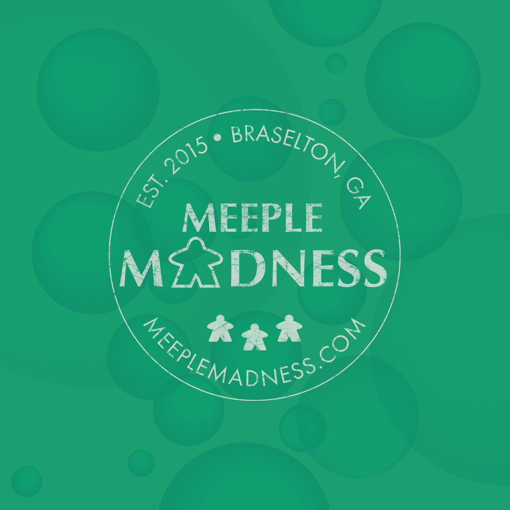 Meeple Madness 24" Meeple Madness Bubble Mat