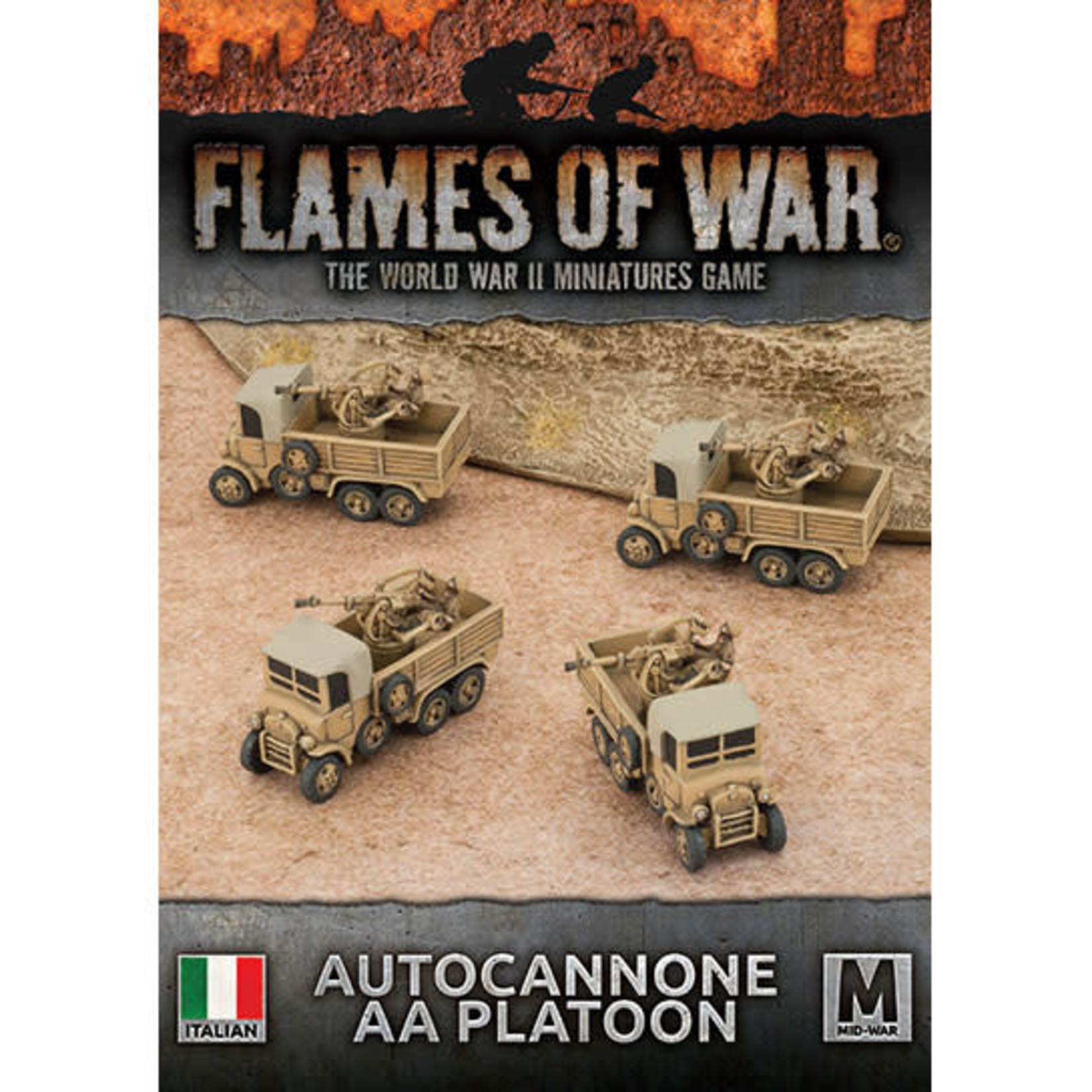 Battlefront Miniatures Autocannone AA Platoon (Italian)