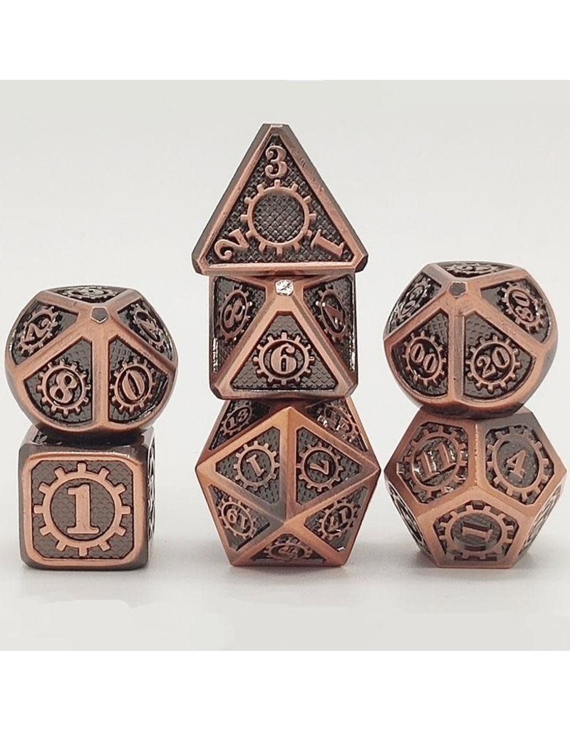 Gears Of Providence Rpg Dice Set Meeple Madness