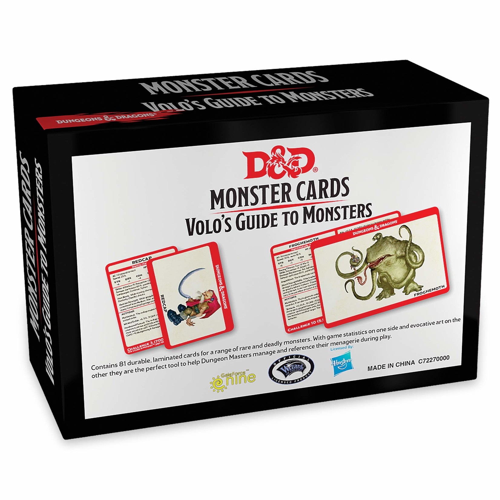 Gale Force Nine D&D: Monster Cards - Volo's Guide to Monsters