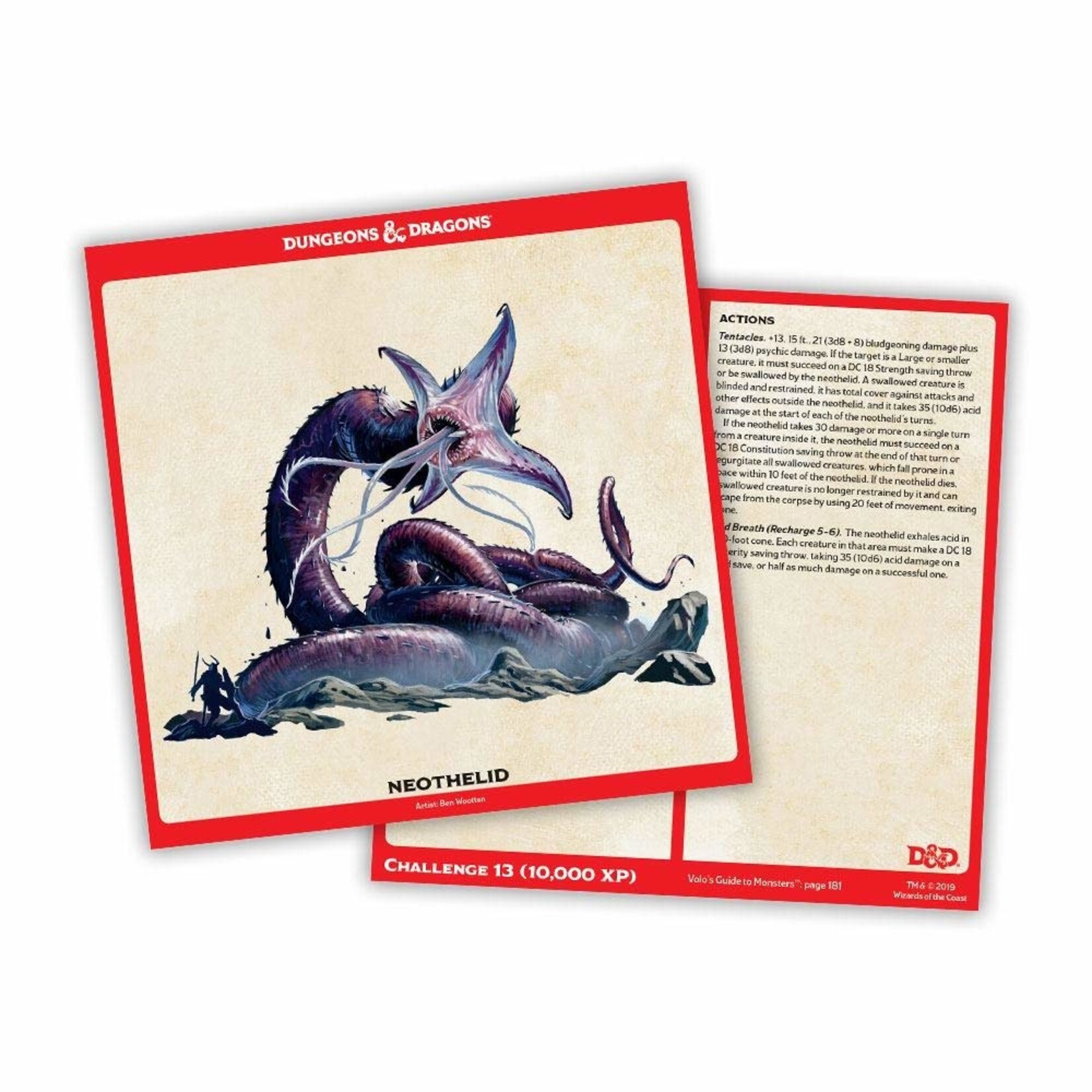 Gale Force Nine D&D: Monster Cards - Epic Monster Cards