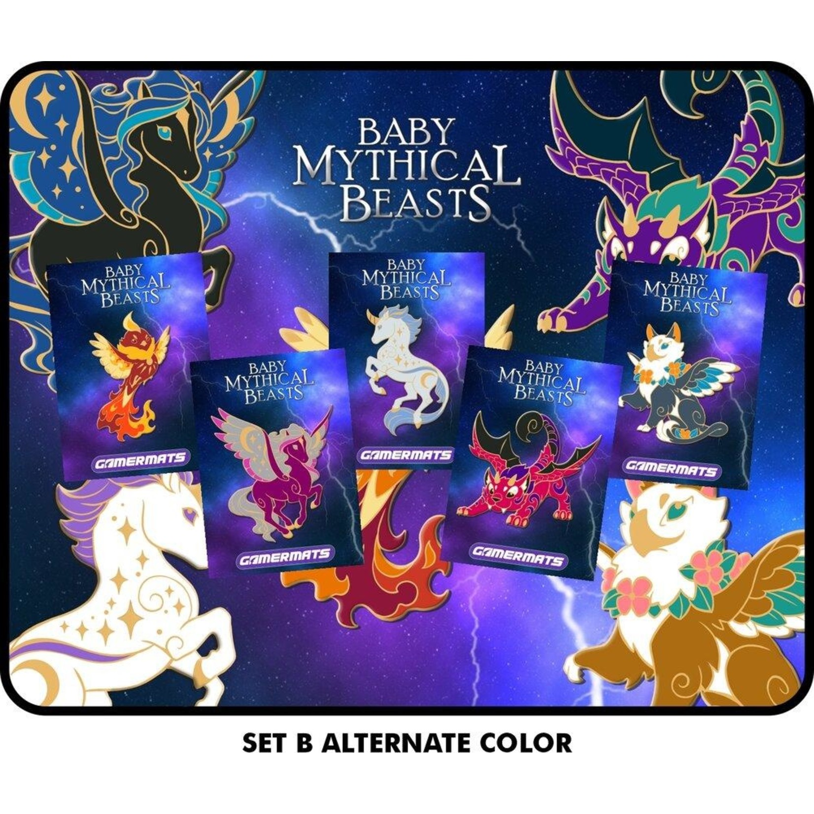 Gamer Mats Baby Mythical Beast Pins (Alternate Colors)-