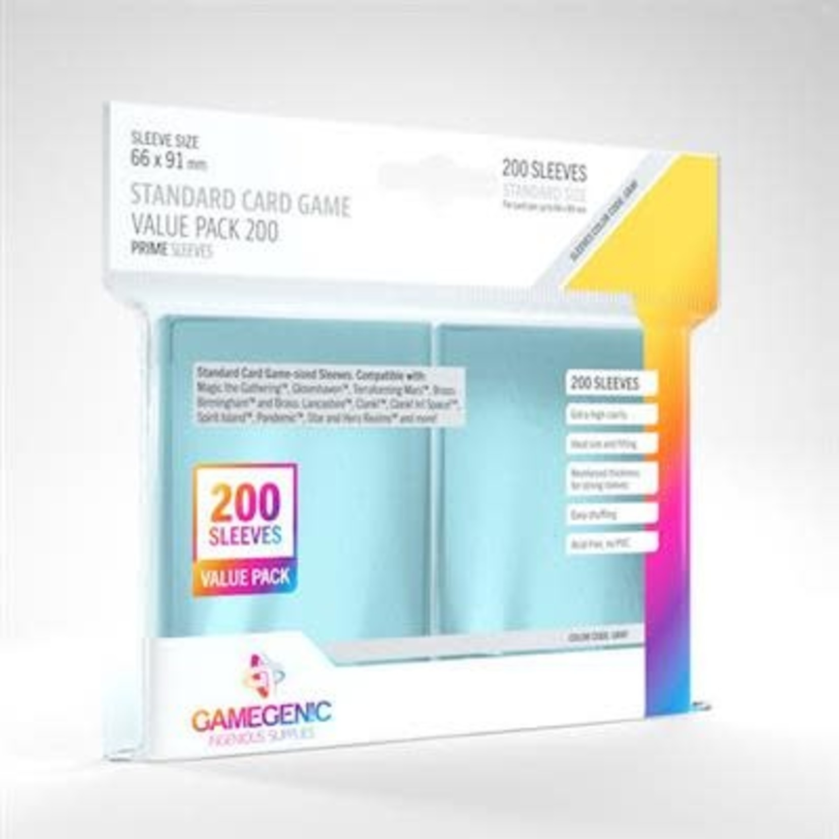 Gamegenic PRIME Standard Card Game Sleeves - Value Pack 200