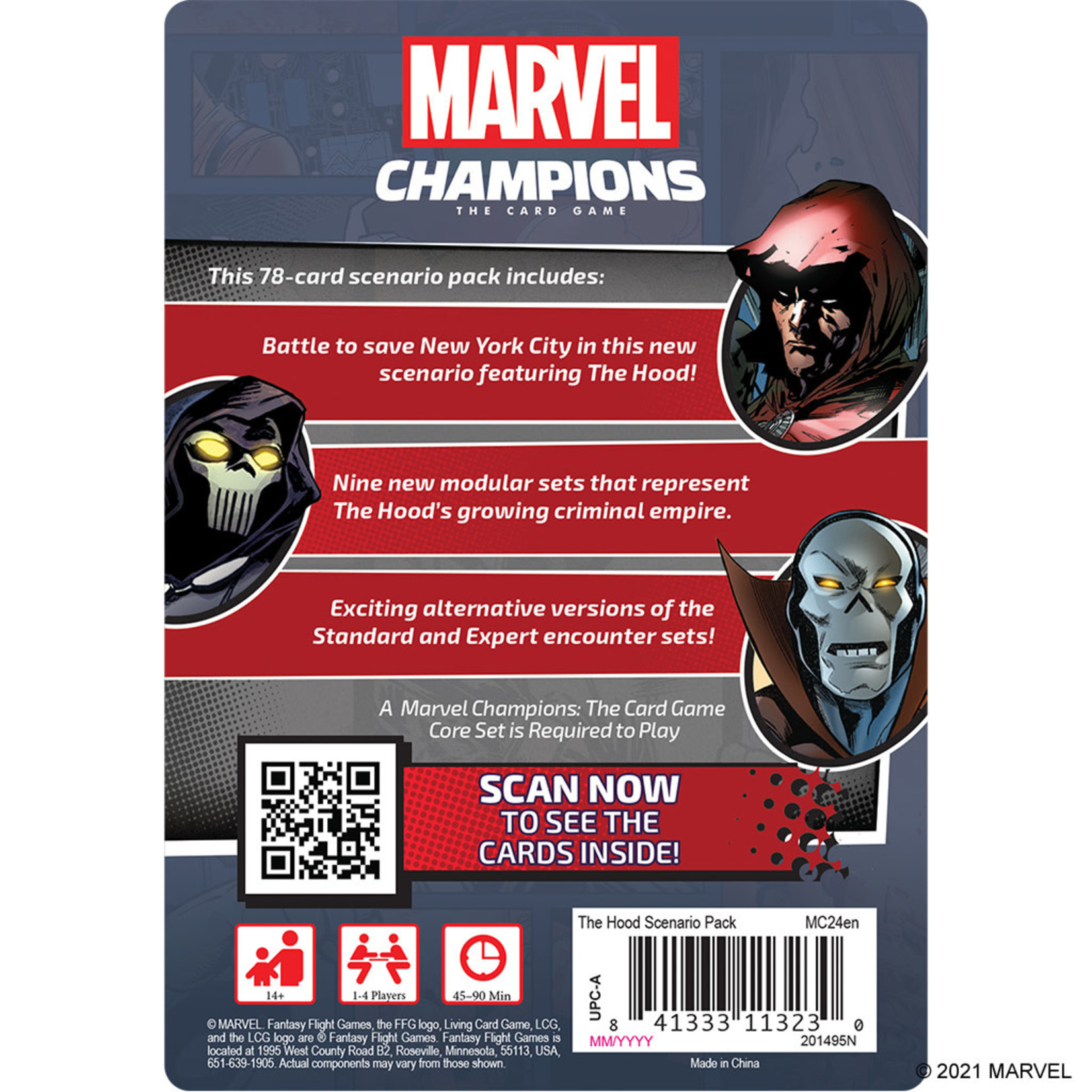 Fantasy Flight Games Marvel Champions: The Hood Scenario Pack