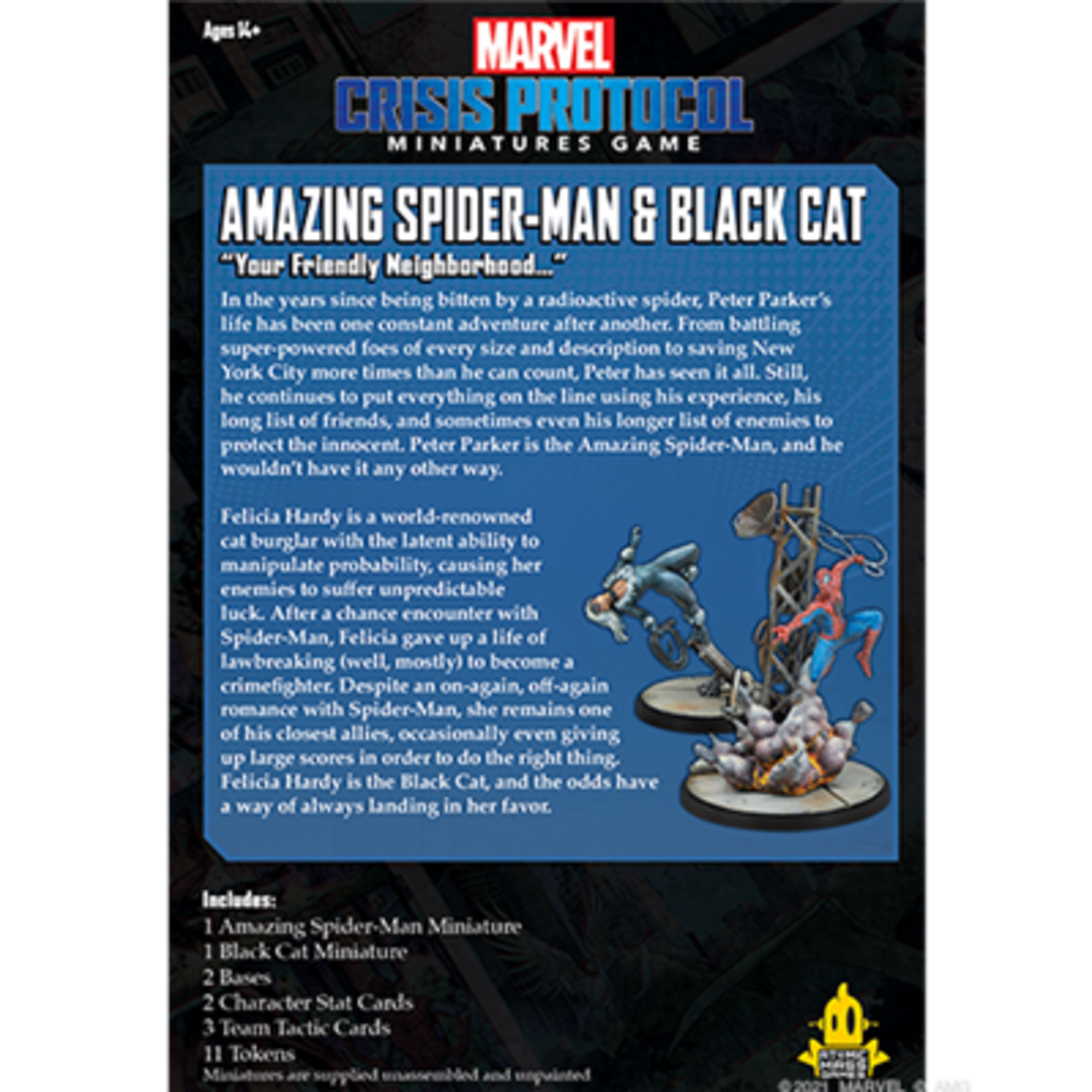 Atomic Mass Games Marvel Crisis Protocol: Spider-Man & Black Cat
