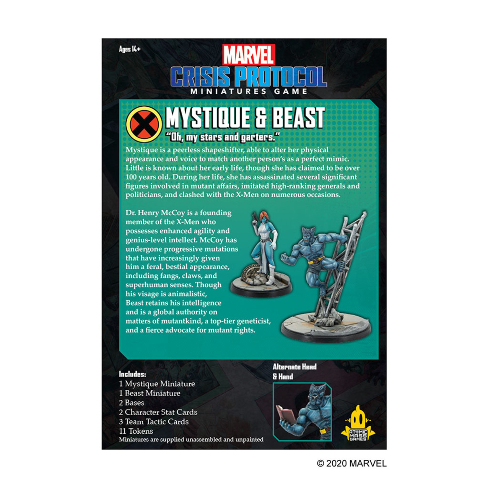 Atomic Mass Games Marvel Crisis Protocol: Mystique & Beast