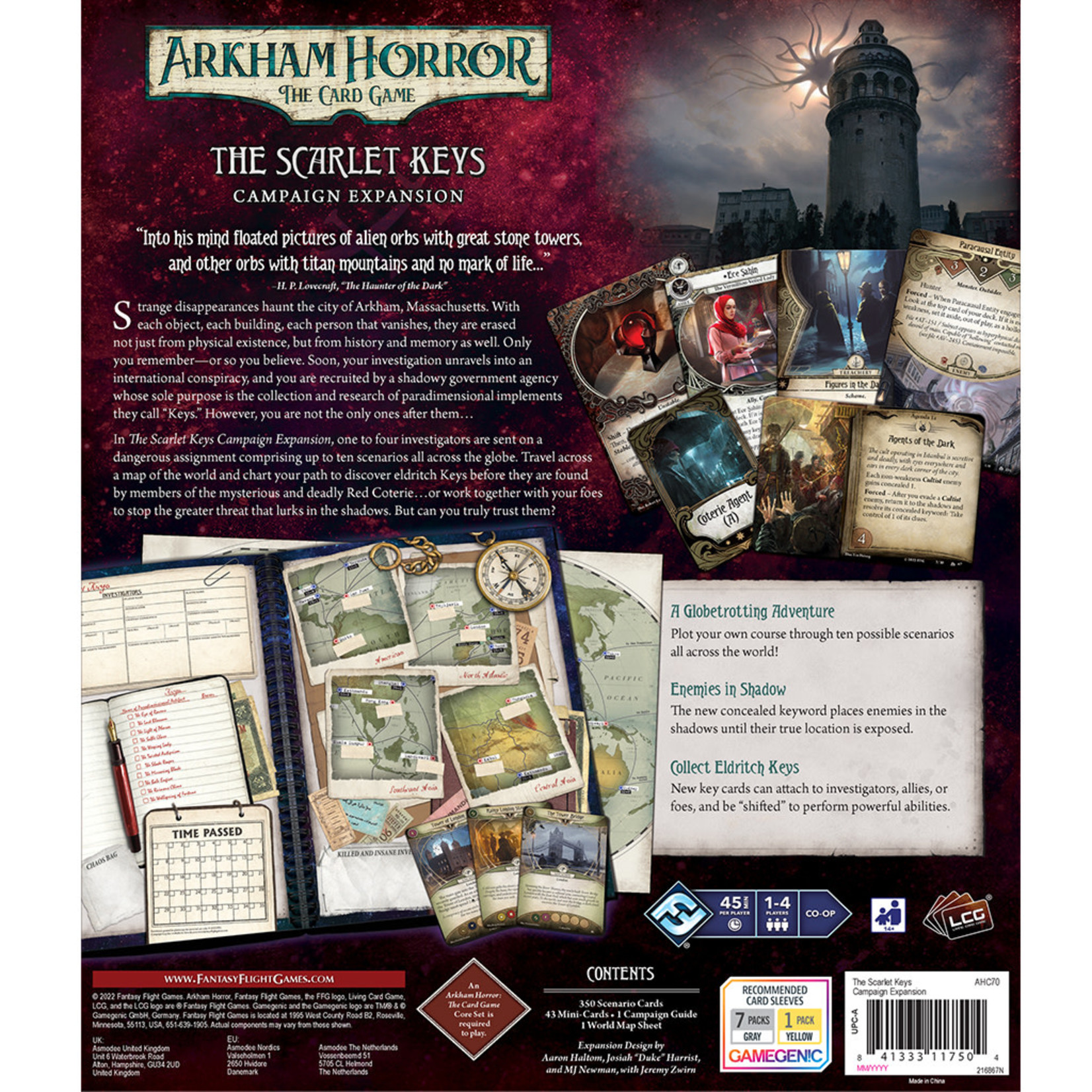 Fantasy Flight Games Arkham Horror LCG: Scarlet Keys Campaign Expansion