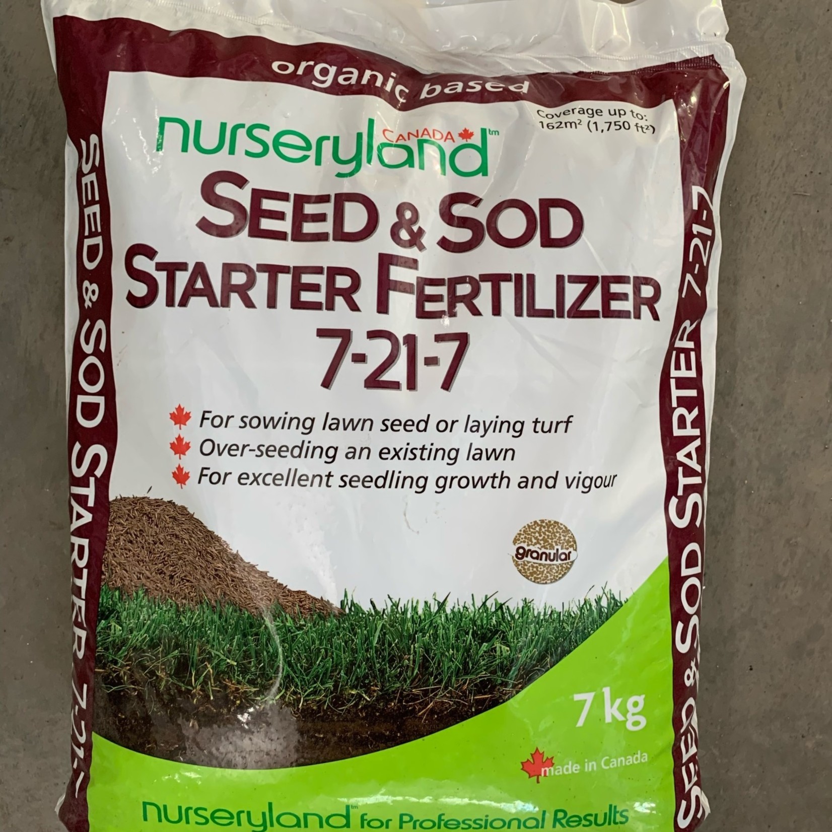 Nurseryland Seed & Sod Starter 7-21-7 7kg