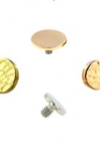 Disk End in Gold - Threaded