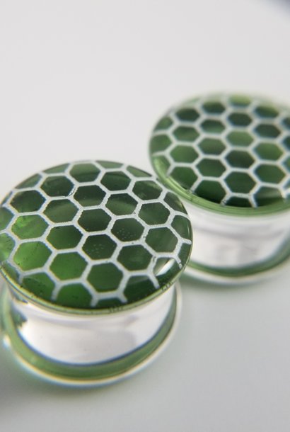 Honeycomb Glass Plugs