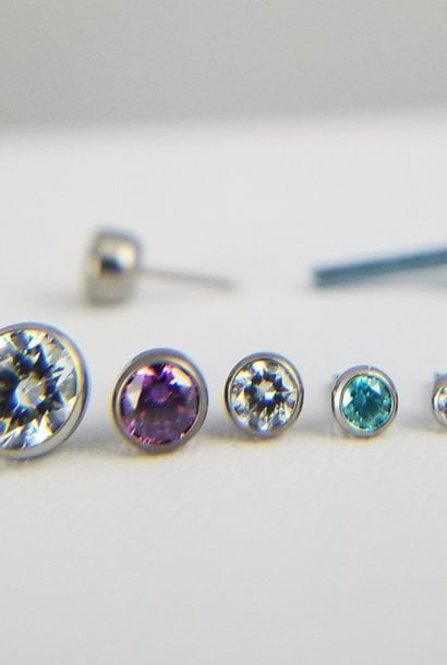 Press-Fit Bezel Faceted Gem End