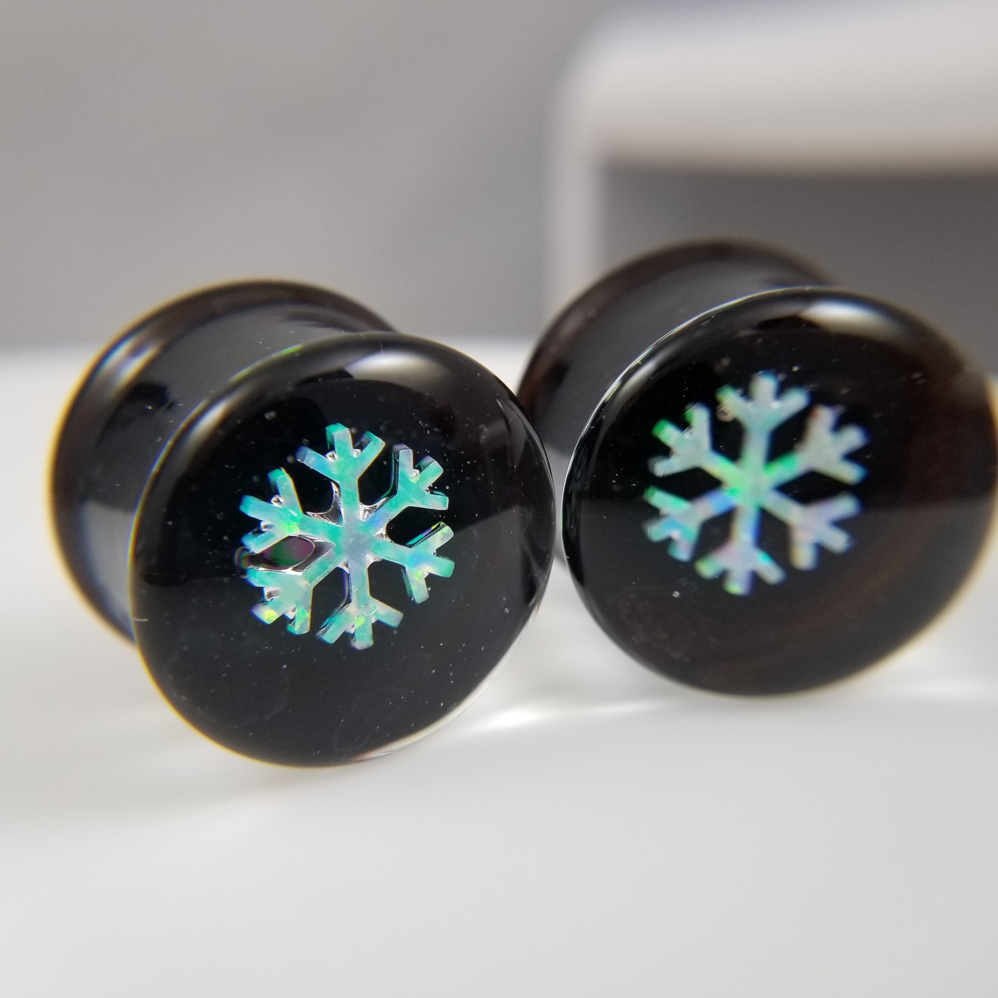 Snowflake Opal Plug-1