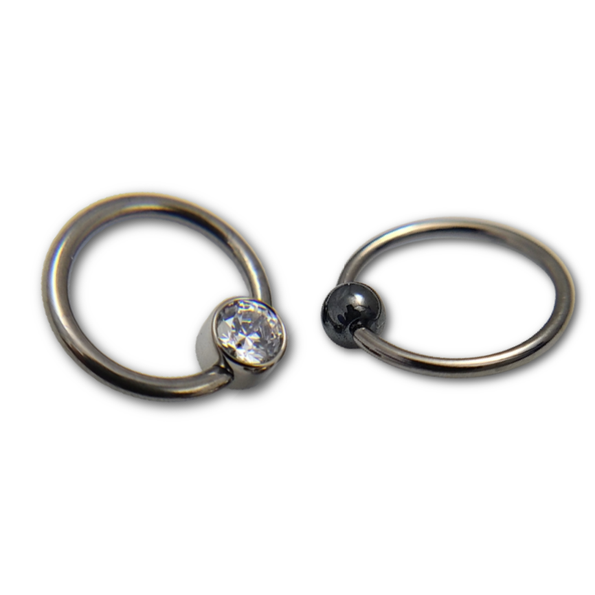 Captive Bead Ring in Niobium-3