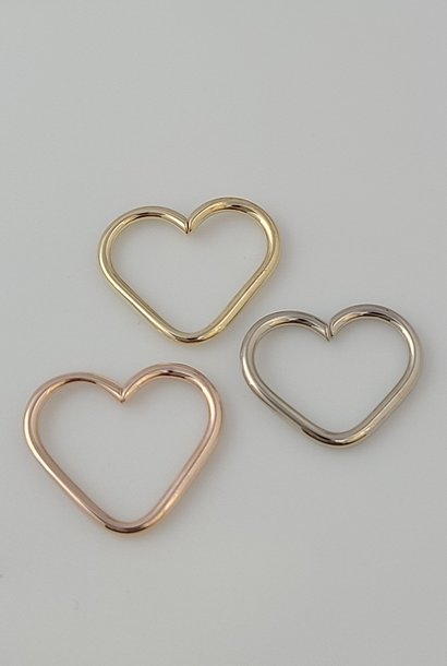 Gold Heart Seam Ring