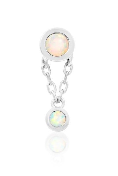 Opal Dangle - Press-Fit  End in Gold - Clara