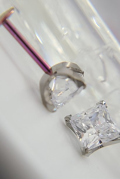 Princess cut ends in titanium - Press-Fit