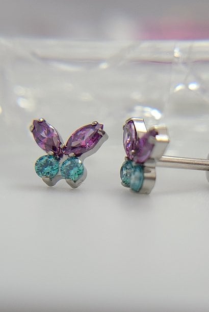 Butterfly Marquise End in Titanium - Press-fit