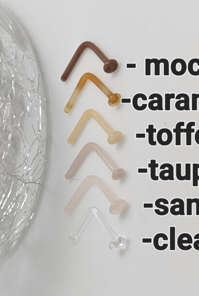 Glass Nostril Screw Retainer (18g)