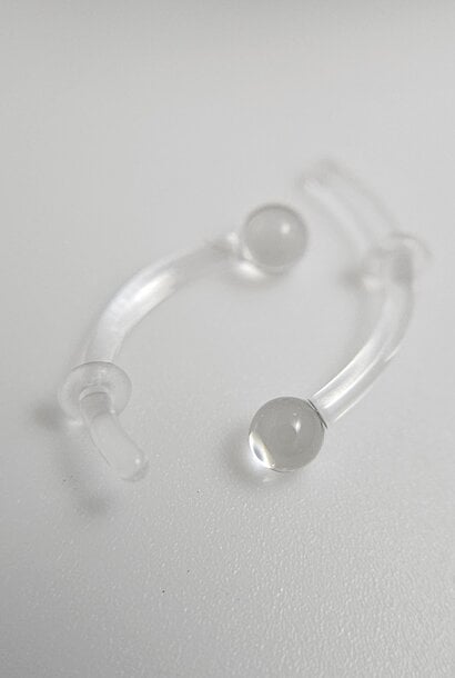 Glass Curved Eyebrow Retainer