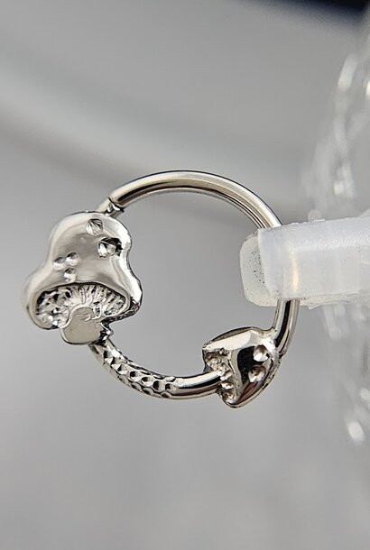 Mushroom Seam Ring - 14k SOLID Gold