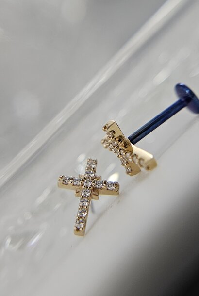 Embellished Cross - Press-Fit end