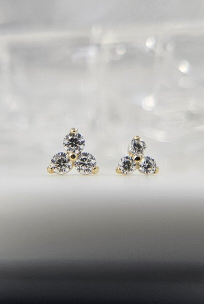 Trinity Trio End - 18k Gold - Press-Fit End