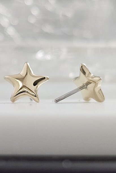 Gold Star in 14k Gold - Press-Fit end