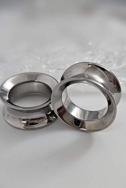 Eyelet - Tunnel in Titanium - Double Flare
