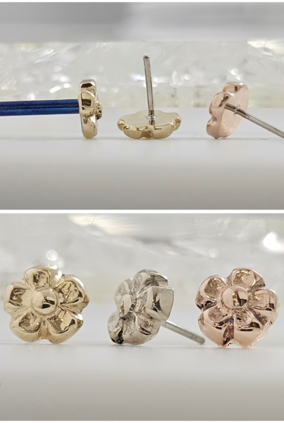 Cherry Blossom Flower - 14k Gold End