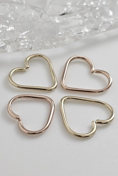 Gold Heart Seam Ring