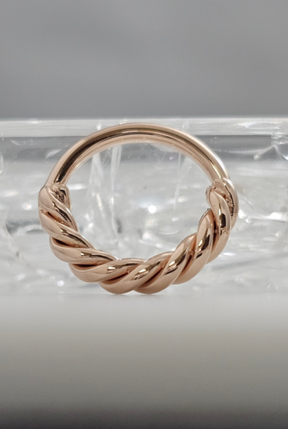 Twisted  Seam Ring - 14k Solid Gold