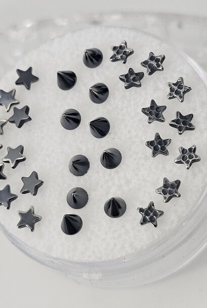 Press-Fit Star end  - Black Niobium