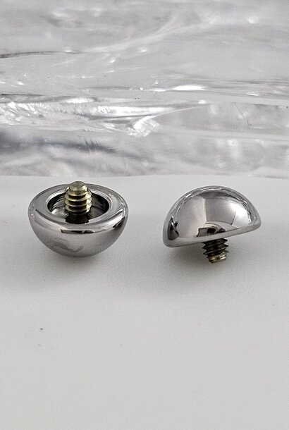 Dome End in Titanium - Threaded