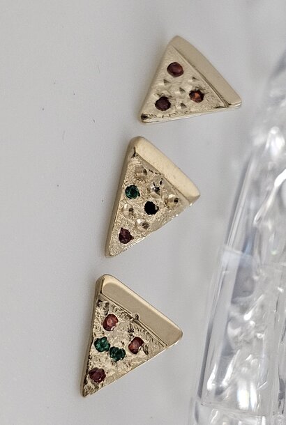 Pizza End - 14k Solid Gold