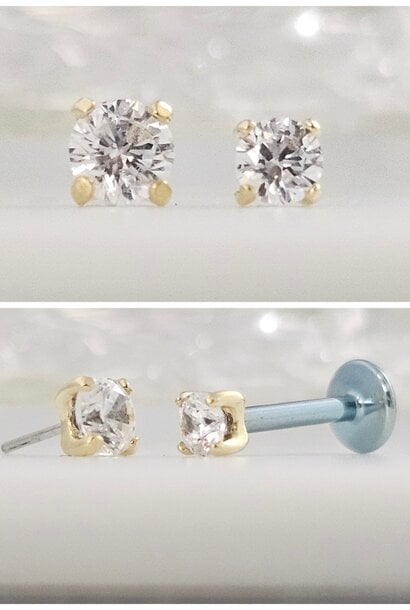 NEW Tiffany Prong End in GOLD - Press-Fit End