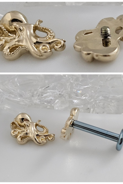 Octopus end in 14k Gold