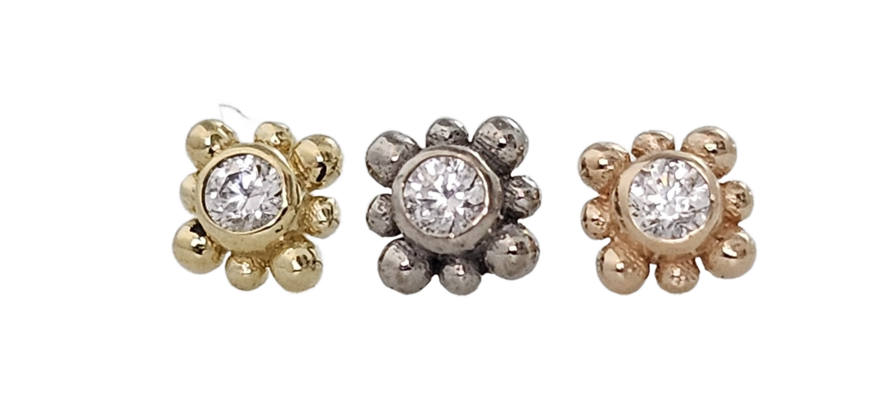 Gold Ends and Studs (Press-Fit)