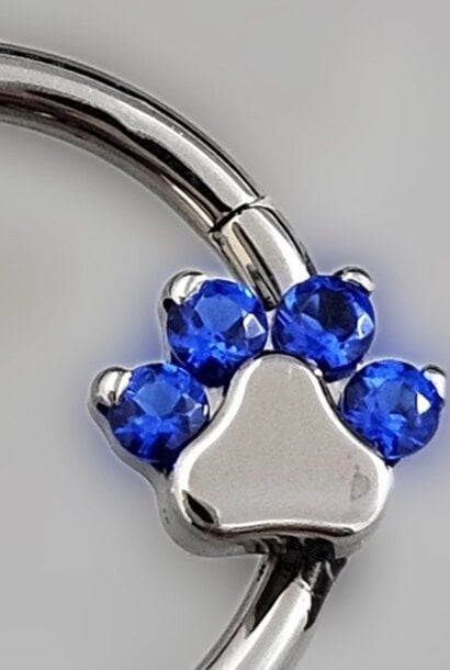 Paw Print Clicker - Titanium